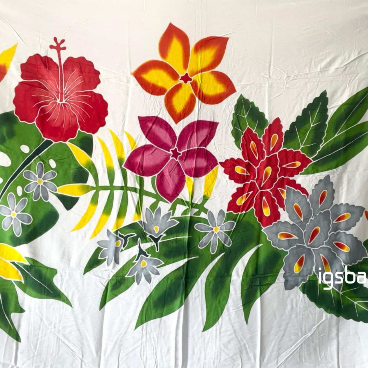 Pareo fabrique main peint Bali Indonesie