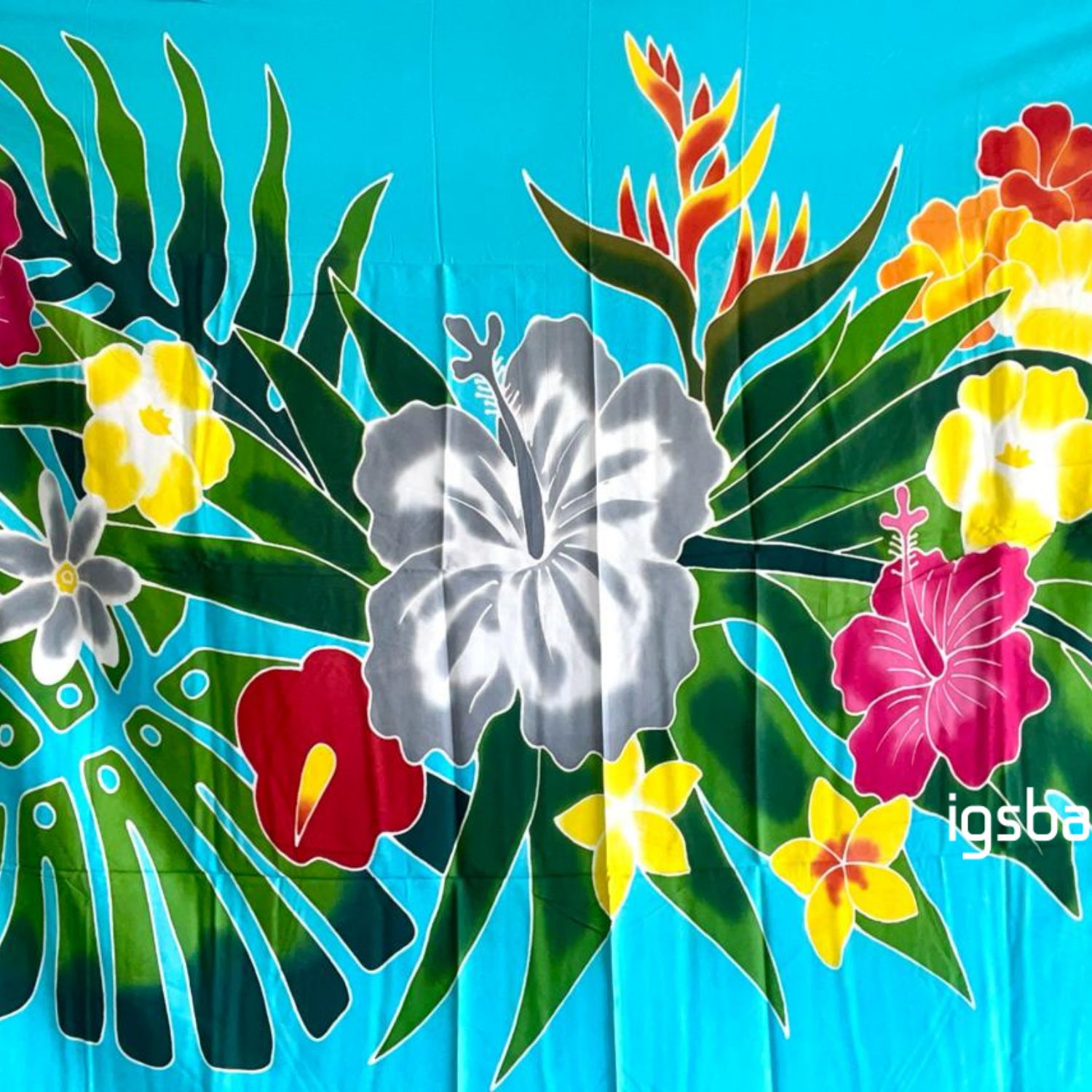 Pareos peint main artisanal Bali